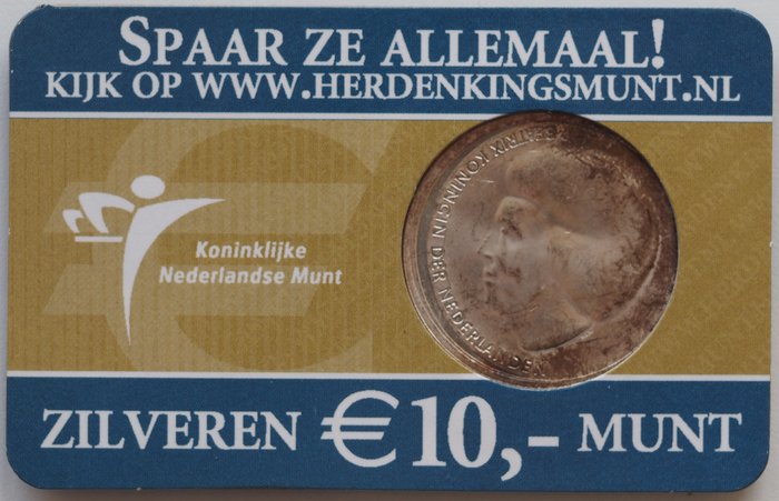 Holland. 10 Euro 2002 "Koninklijke Huwelijksmunt"  (Ingen mindstepris)