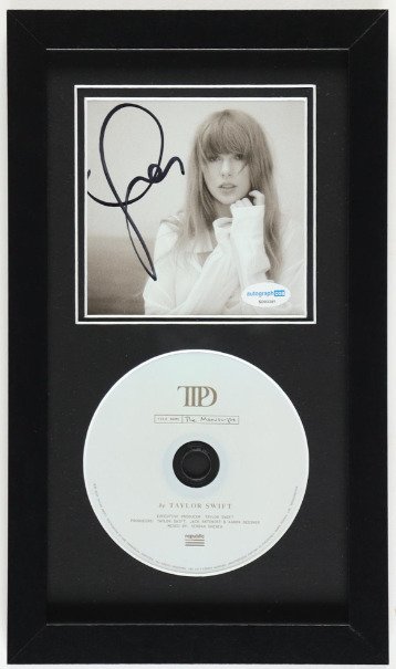 Taylor Swift - Signed Custom Framed "The Tortured Poets Department" CD Album Insert - With (ACOA) - Cd