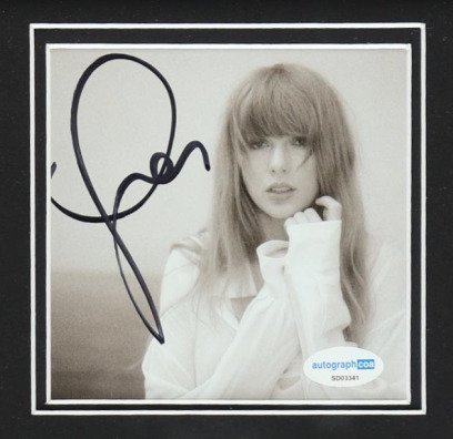 Taylor Swift - Signed Custom Framed "The Tortured Poets Department" CD Album Insert - With (ACOA) - Cd