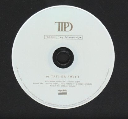 Taylor Swift - Signed Custom Framed "The Tortured Poets Department" CD Album Insert - With (ACOA) - Cd