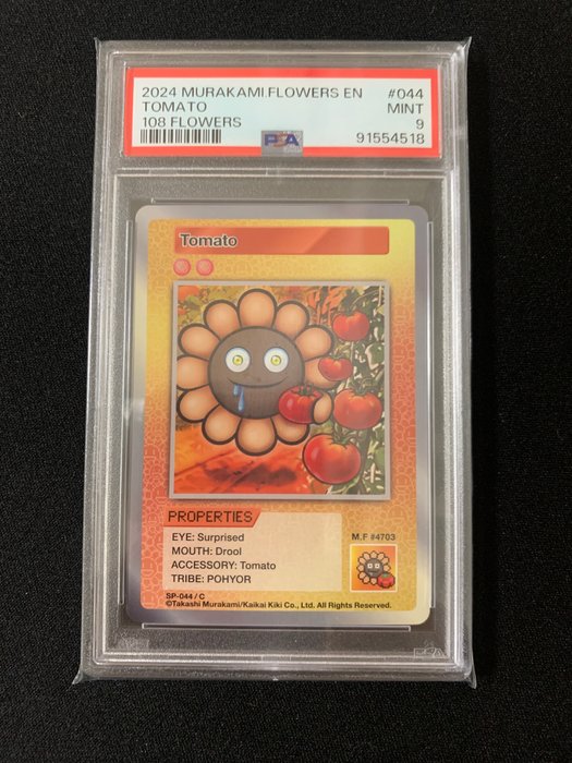 Murakami.Flowers Collectible Trading Card Graded card - 108 Flowers - Tomato - 108 Flowers - PSA 9