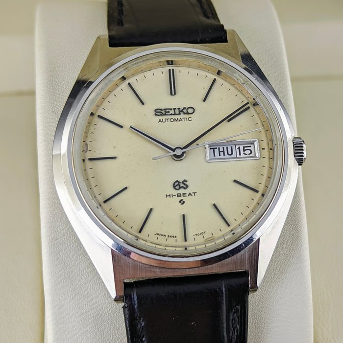 Grand Seiko - (GS) Automatic 18k Medallion Vintage Watch - 5646-7010 - Mænd - 1970-1979