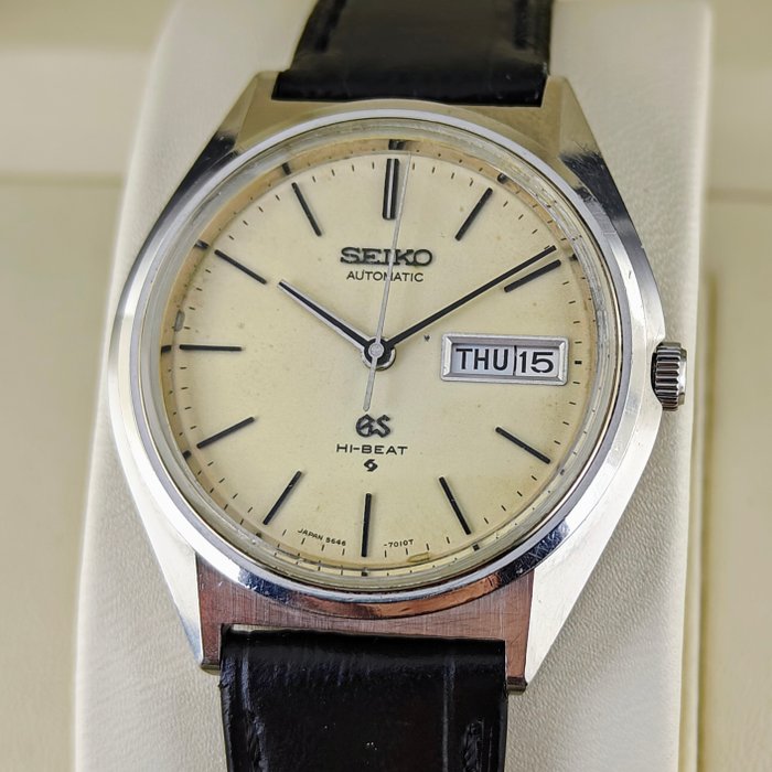 Grand Seiko - (GS) Automatic 18k Medallion Vintage Watch - 5646-7010 - Mænd - 1970-1979