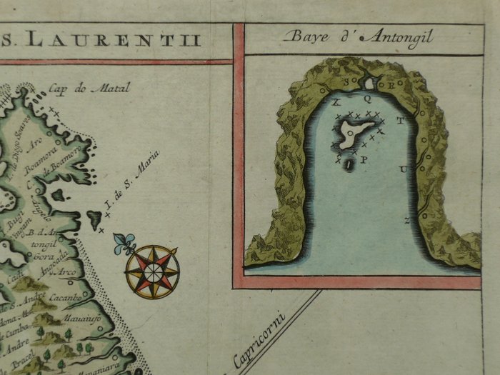 Afrika - Madagaskar; Rene Augustin Constantin de Renneville - Insula S. Laurentii. - 1701-1720