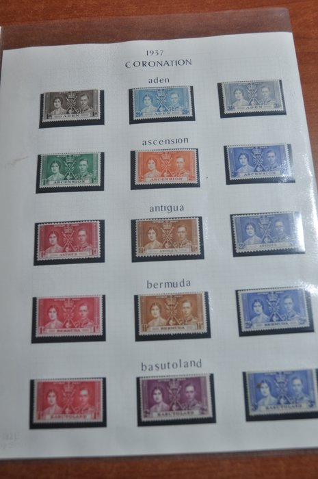 engelske territorier  - Parti inklusive Coronation, Liberia, Mauritius, Gibraltar, Malawi, Zambia, Rhodesia og Nyasaland,