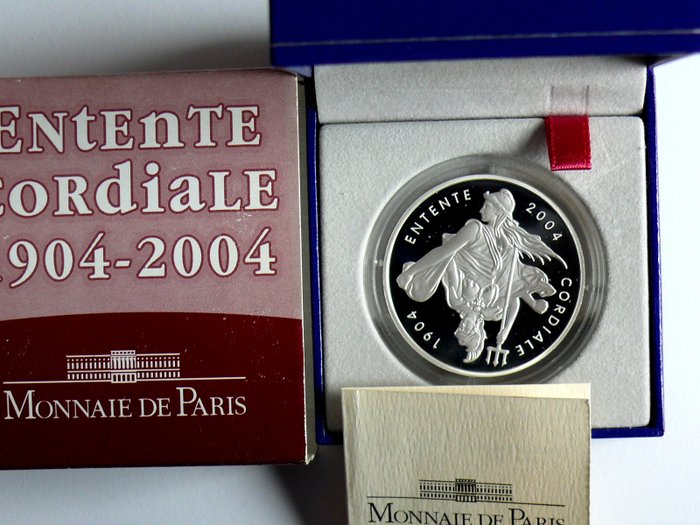 Frankrig. 1 1/2 Euro 2004 "Entente cordiale" Proof  (Ingen mindstepris)