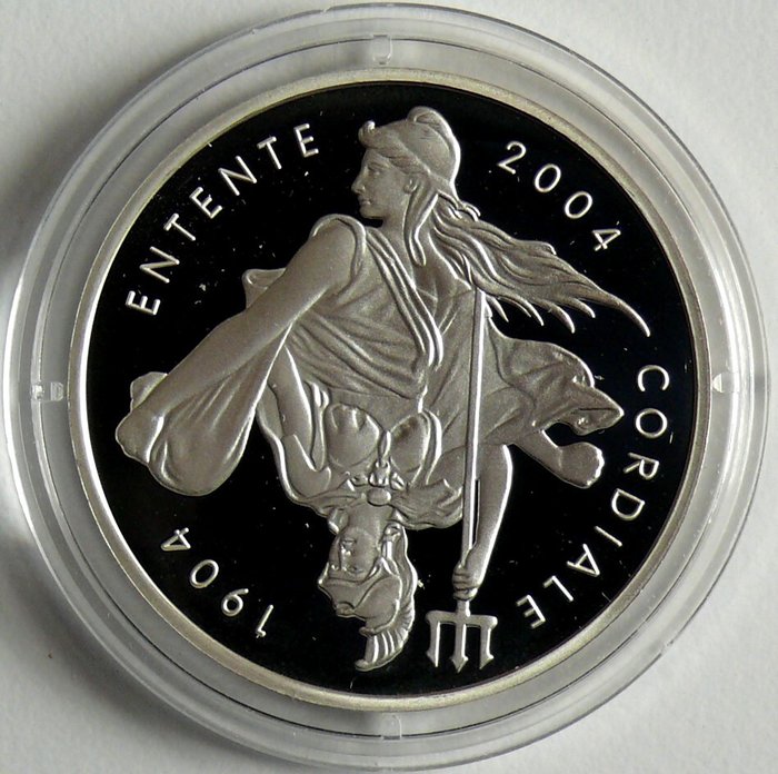 Frankrig. 1 1/2 Euro 2004 "Entente cordiale" Proof  (Ingen mindstepris)