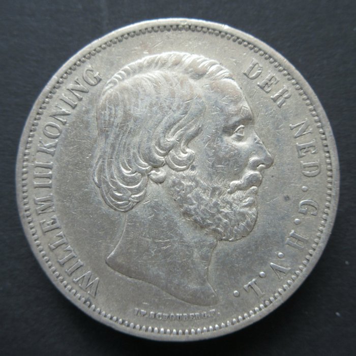 Holland. Willem III (1849-1890). 2 1/2 Gulden 1870 Rijksdaalder  (Ingen mindstepris)