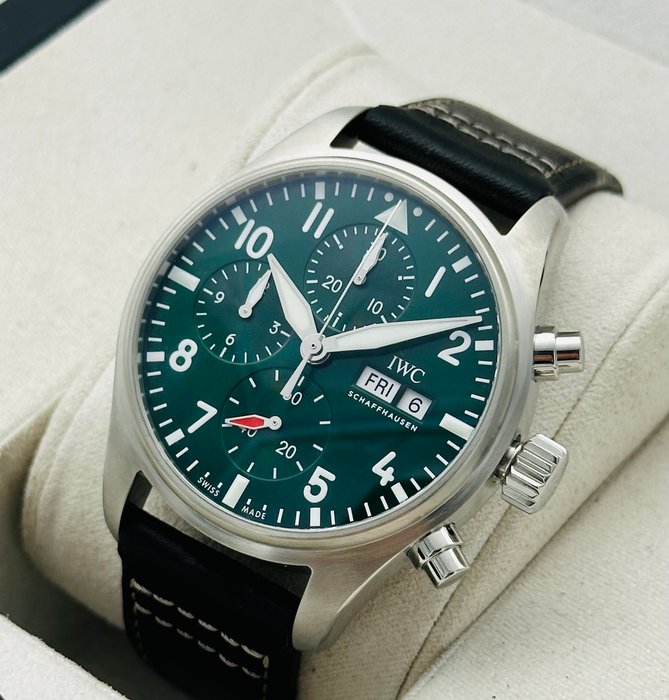 IWC - Pilot Chronograph “Green Dial” - IW388103 - Mænd - 2020+