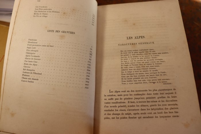 Hermann-Alexander Berlepsch - Les Alpes. Descriptions et récits. Avec seize illustrations d'après les dessins de E. Rittmeyer. - 1869