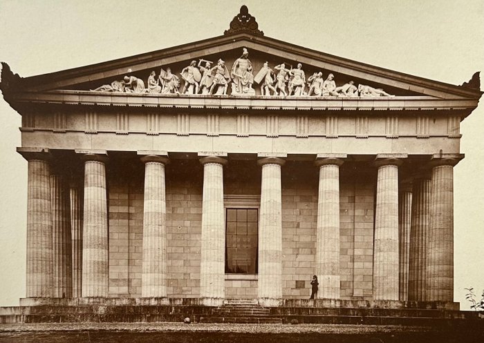 Georg Böttger (1821 - 1901) - Walhalla - 4 Albumen Prints of Walhalla Memorial Germany - late 1860s