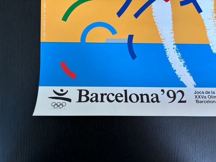 Alonso / Ayguadé - Affiche originale Jeux olympiques Barcelone 1992 - 1990‹erne