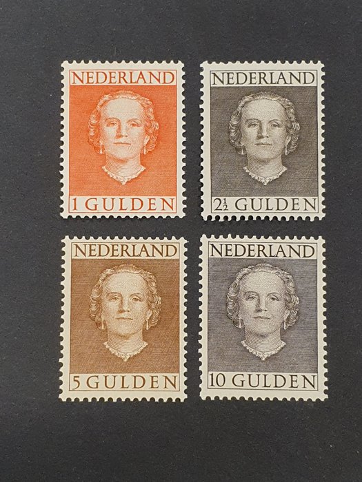 Holland 1949 - Dronning Juliana (og ansigt) - NVPH 534/537