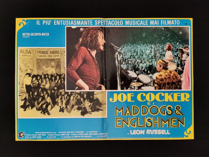 Lot of 6 italian posters - Mad Dogs  Englishmen - Joe Cocker