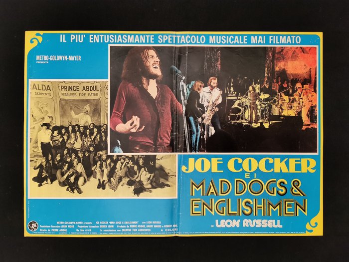 Lot of 6 italian posters - Mad Dogs  Englishmen - Joe Cocker