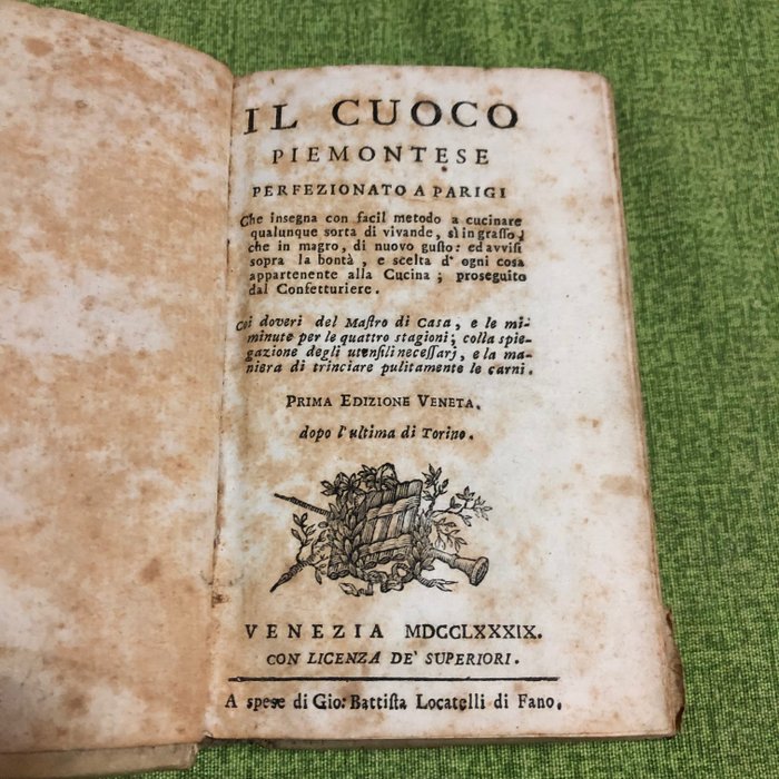 Il cuoco piemontese - 1789