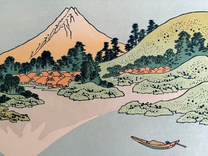 Mount Fuji reflects in Lake Kawaguchi - "Thirty-six Views of Mount Fuji" - Katsushika Hokusai (1760-1849) - Japan