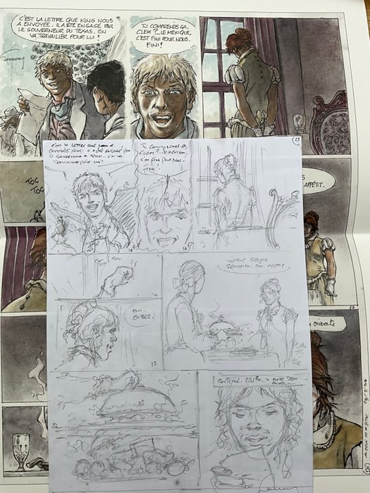 Hermann - 1 Original preliminary page - Duke T6 - Le Bout de la piste - 2022