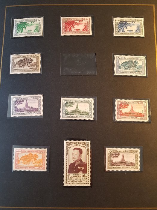 Laos 1951/1971 - Meget komplet samling.