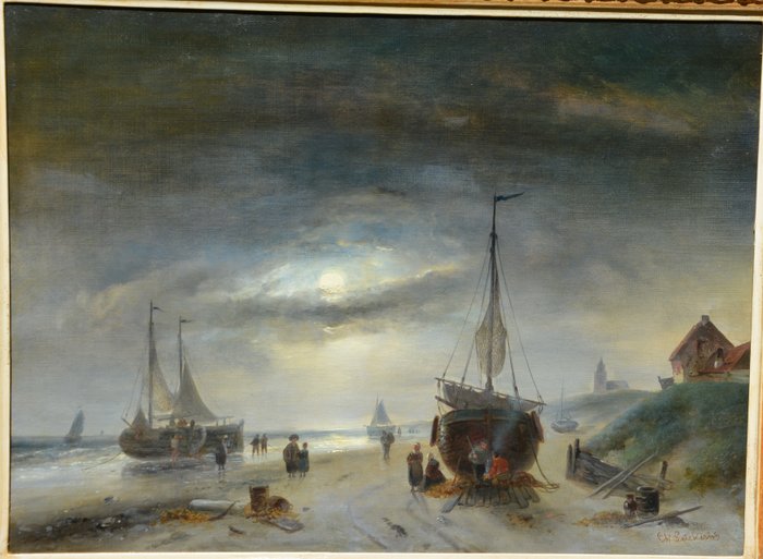 Charles Leickert (1816-1907) - Strandgezicht