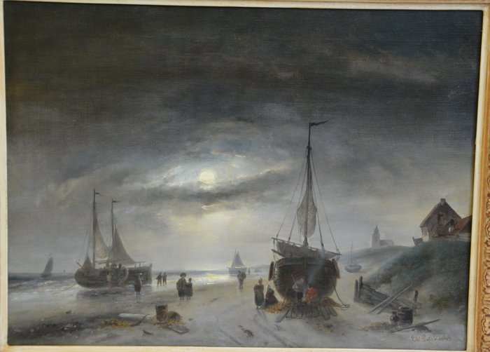 Charles Leickert (1816-1907) - Strandgezicht