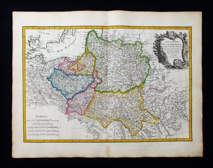 Europa - Polen / Litauen / Krakow / Warszawa / Vilnius; G. Rizzi Zannoni / Janvier / Lattre - Carte generale de la Pologne - 1761-1780