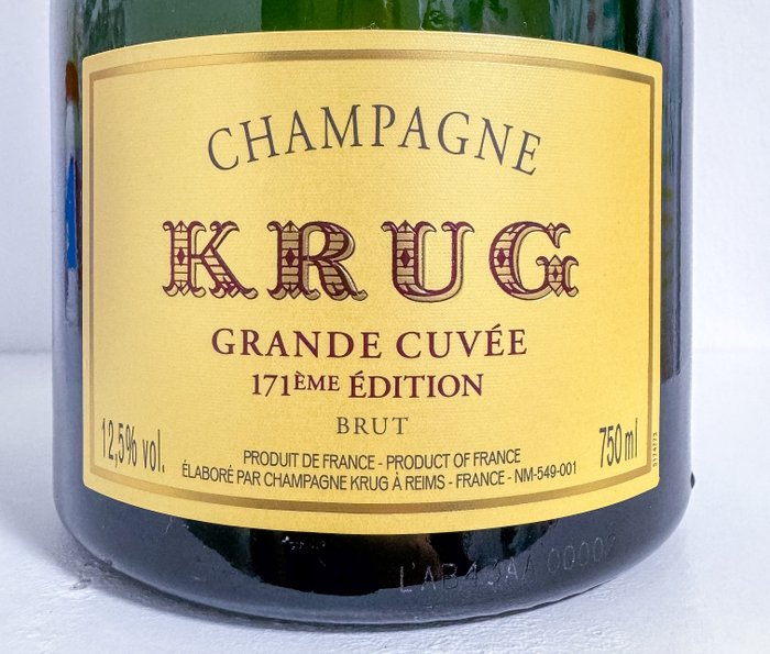 Krug, Grande Cuvée, 171 éme Édition - Champagne Brut - 1 Flaske (0,75L)