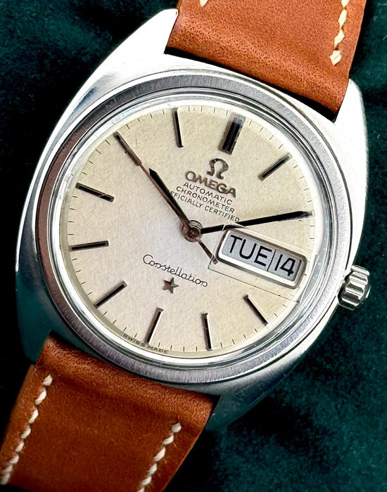 Omega - Constellation - Linnen Dial 168019 Day Date - Mænd - 1970-1979