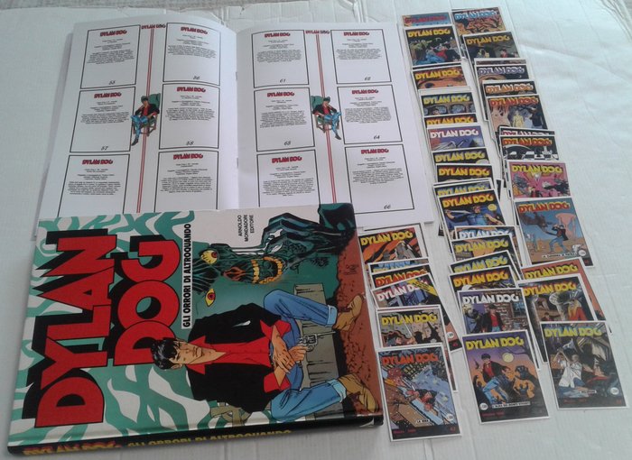 Dylan Dog Dylan Dog Hardback Volume + Album med selvklæbende klistermærker - 100 x covers omdannet til