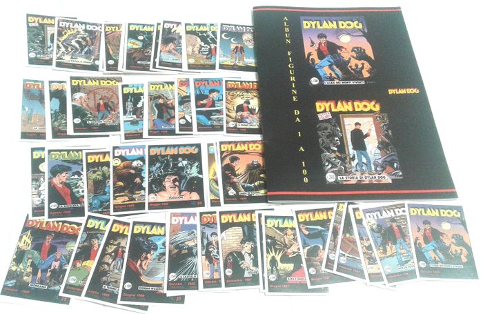 Dylan Dog Dylan Dog Hardback Volume + Album med selvklæbende klistermærker - 100 x covers omdannet til