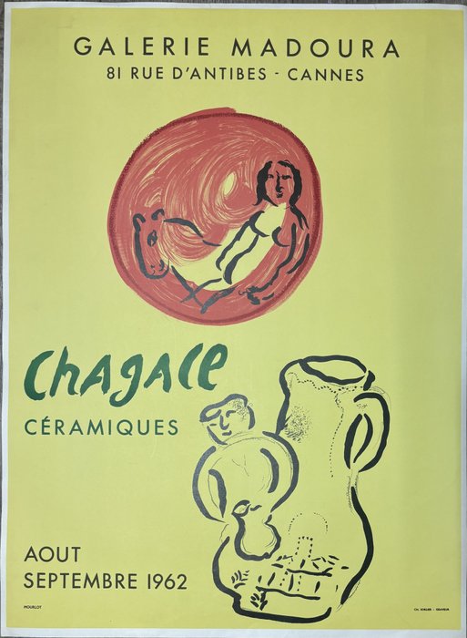 Marc Chagall (1887-1985) - Céramique Madoura, 1962