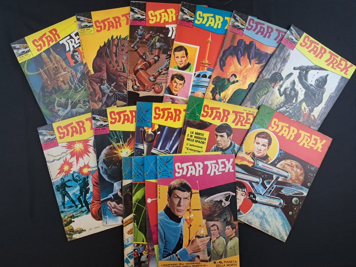 Star Trek Albi Spada nn. 1/15 - Completa - 15 Comic - Første udgave - 1972