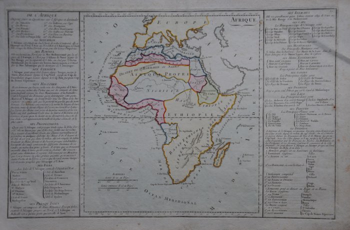 Afrika - Afrika; Desnos - Afrique - 1761-1780