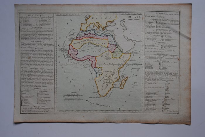 Afrika - Afrika; Desnos - Afrique - 1761-1780