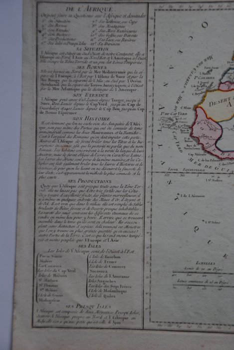 Afrika - Afrika; Desnos - Afrique - 1761-1780