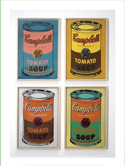 Andy Warhol (after) - Campbells Tomato Soup - Licensed Print Andy Warhol Foundation - Big Size