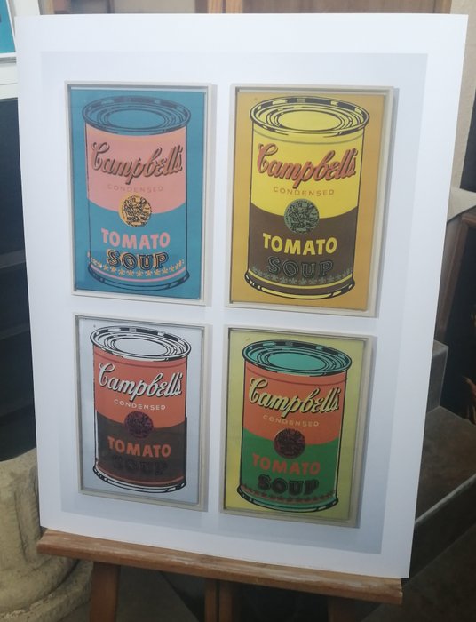 Andy Warhol (after) - Campbells Tomato Soup - Licensed Print Andy Warhol Foundation - Big Size