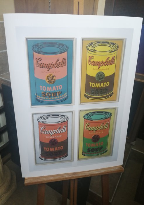 Andy Warhol (after) - Campbells Tomato Soup - Licensed Print Andy Warhol Foundation - Big Size