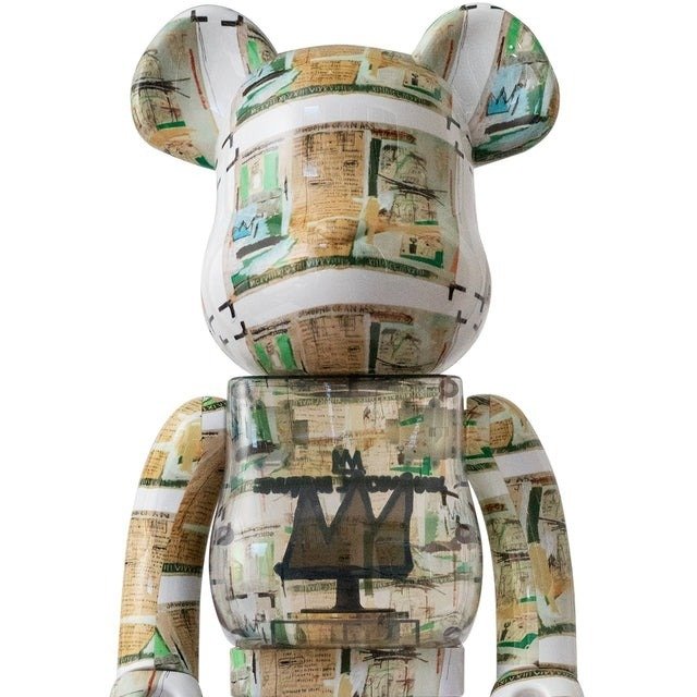 Medicom Toy Be@rbrick - 400%  100% Bearbrick Set - Jean-Michel Basquiat (King Pleasure)