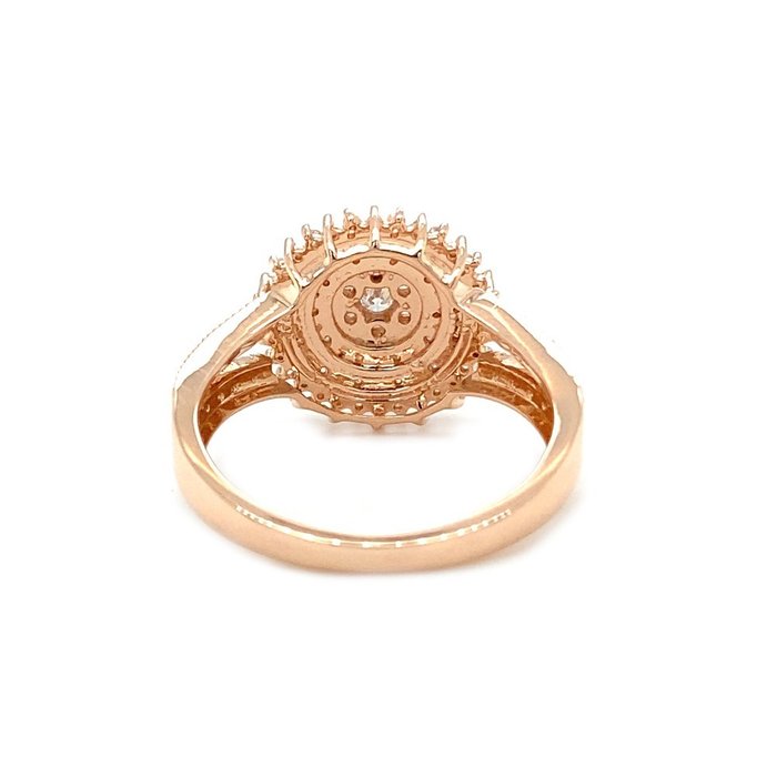 14 karat Pink guld - Ring - 039 ct Diamant