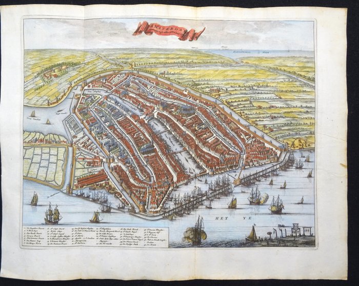 Holland - Amsterdam; C Commelin - Amsterdam vertoonde zigh aldus inden Jare 1500 - 1681-1700