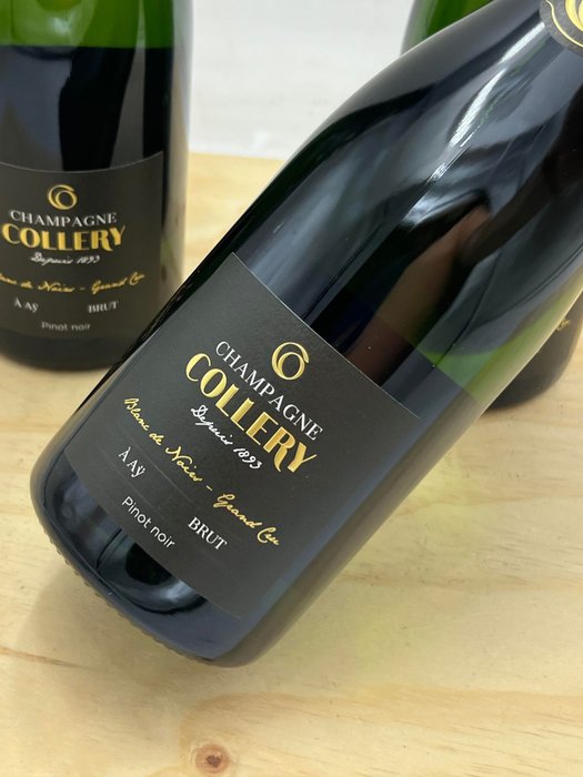 Collery, Champagne Grand Cru Blanc de Noirs - Champagne Grand Cru - 3 Flasker (0,75 L)