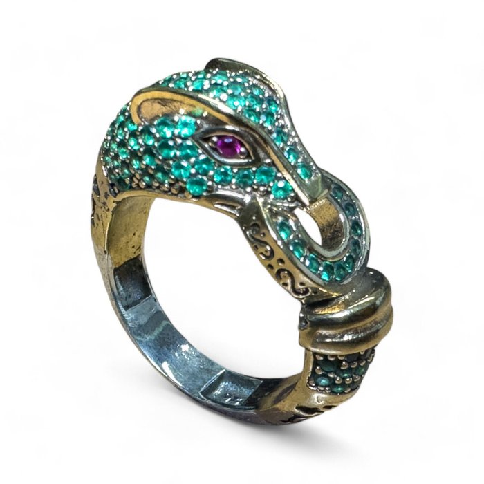 Ingen mindstepris - Ring Sølv - Designer Panther Ring