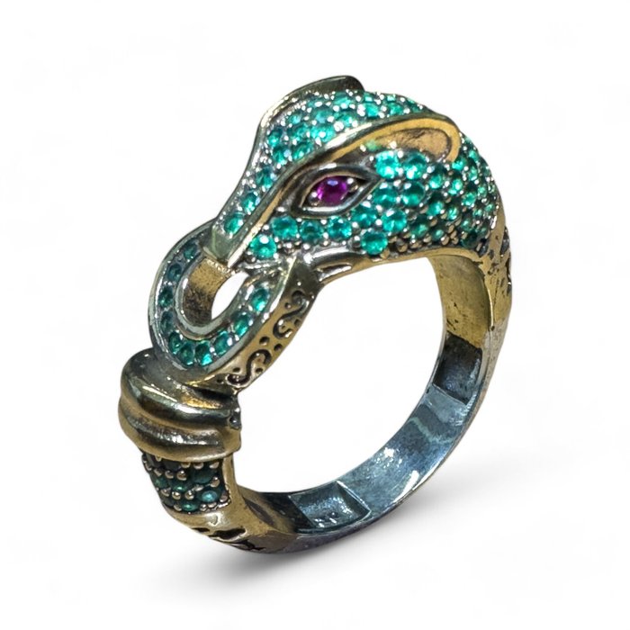 Ingen mindstepris - Ring Sølv - Designer Panther Ring