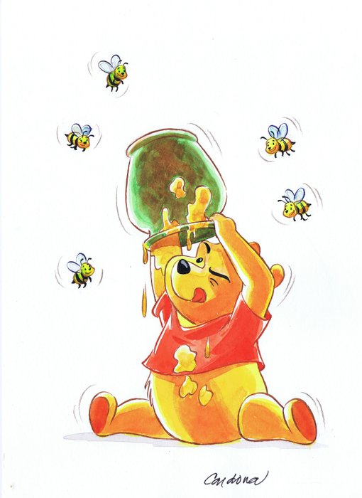 Cardona - 1 Watercolour - Winnie the Poo