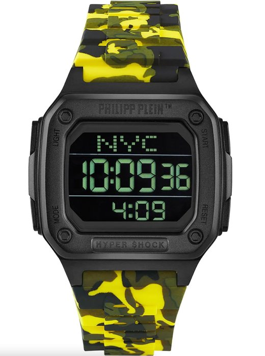 Philipp Plein - Hyper Shock Collection Yellow Camo Brand New - Ingen mindstepris - PWHAA1722 - Unisex - 2011-nu