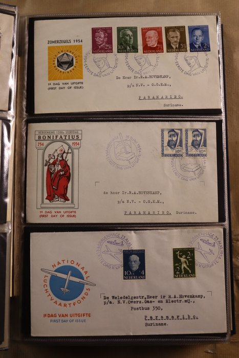 Holland 1952/1991 - Komplet samling af FDC'er + forskellige covers i 3 PSIII albums - E6 t/m E288