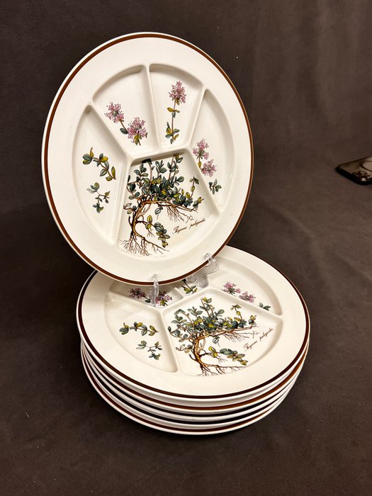 Villeroy  Boch - Middagsservice (6) - - Piatti da Fonduta -Botanica - Porcelæn