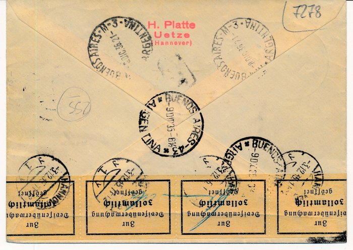 Tyske Kejserrige 1933 - Zeppelin luftskib LZ 127 - Chicago tur til verdensudstillingen to bogstaver, forbindelsesflyvning - zur Südamerikafahrt und hochwertiger Frankatur von Chicagofahrt 1 RM - 4 RM,  Michel Nr. 496-498