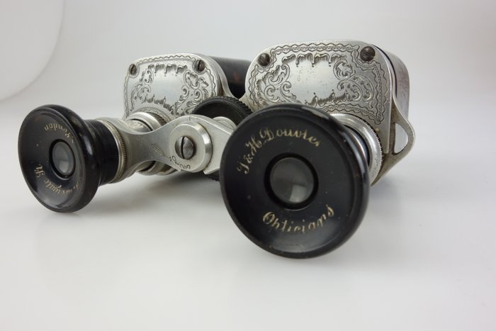 Teaterkikkert - Doublet Opticians London 5x Opernglas HORN silberfarben (jo131) - 1920-1930